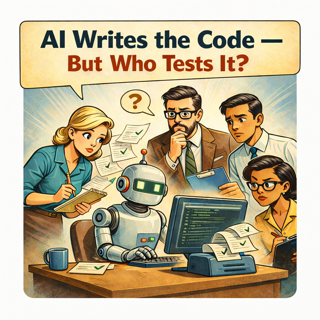 ai writing code with people around wondering if the code is correct