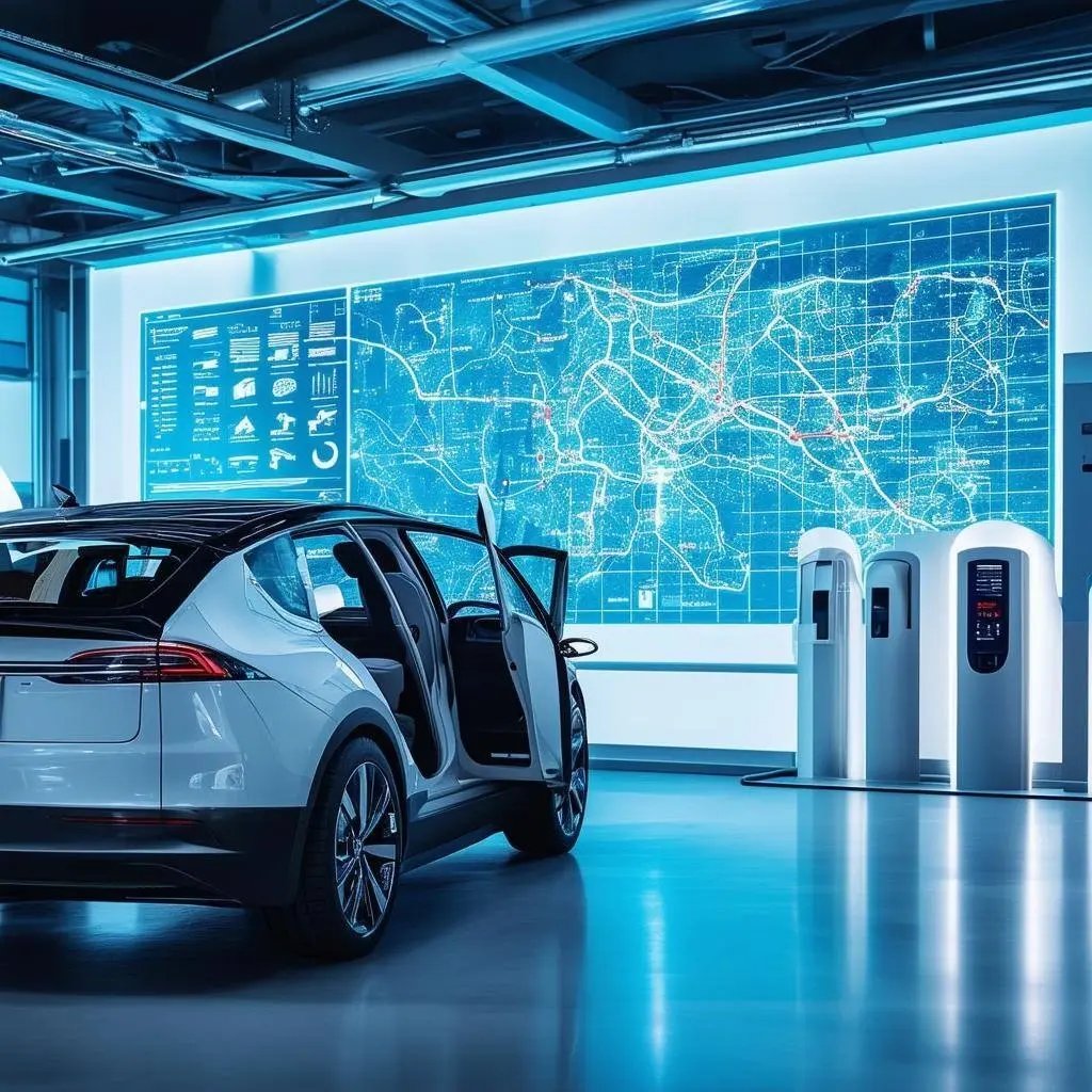 Modernes Elektroauto