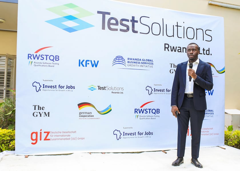 Christian Iradukunda, Abteilung Aus- und Fortbildung bei TestSolutions Rwanda