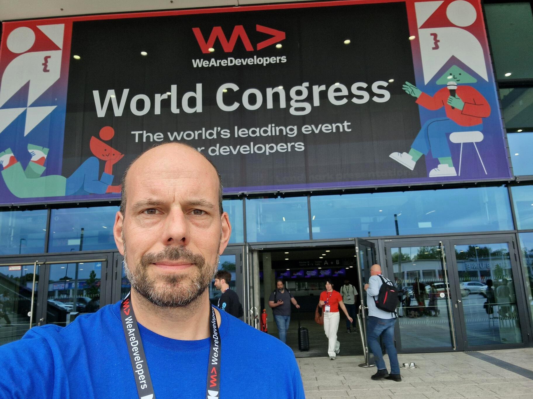 Florian Fieber auf dem WeAreDevelopers World Congress