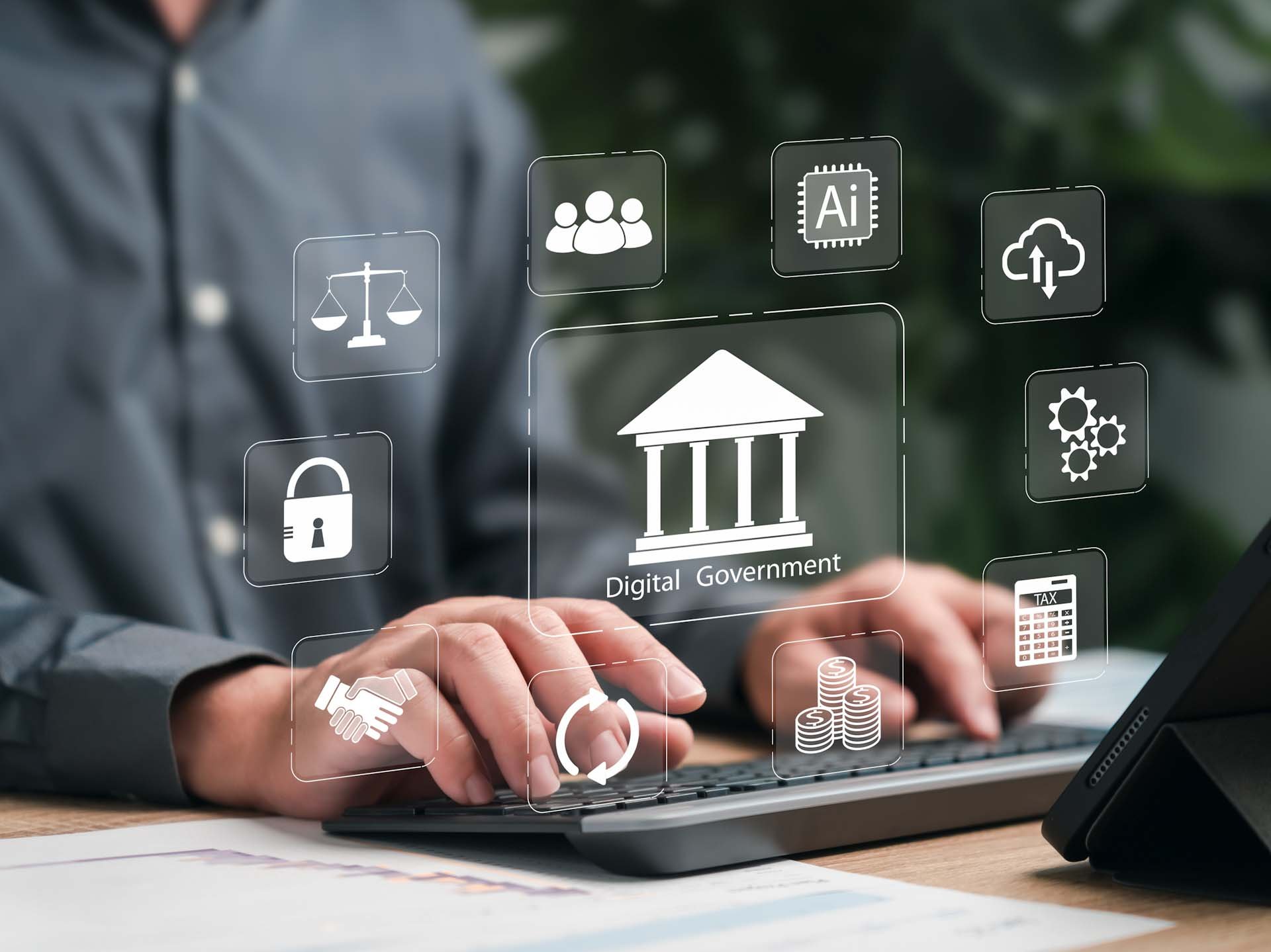 Technologie für die digitale Verwaltung, Einführung von Technologie für eine moderne Behörde, digitale Transformation im öffentlichen Sektor