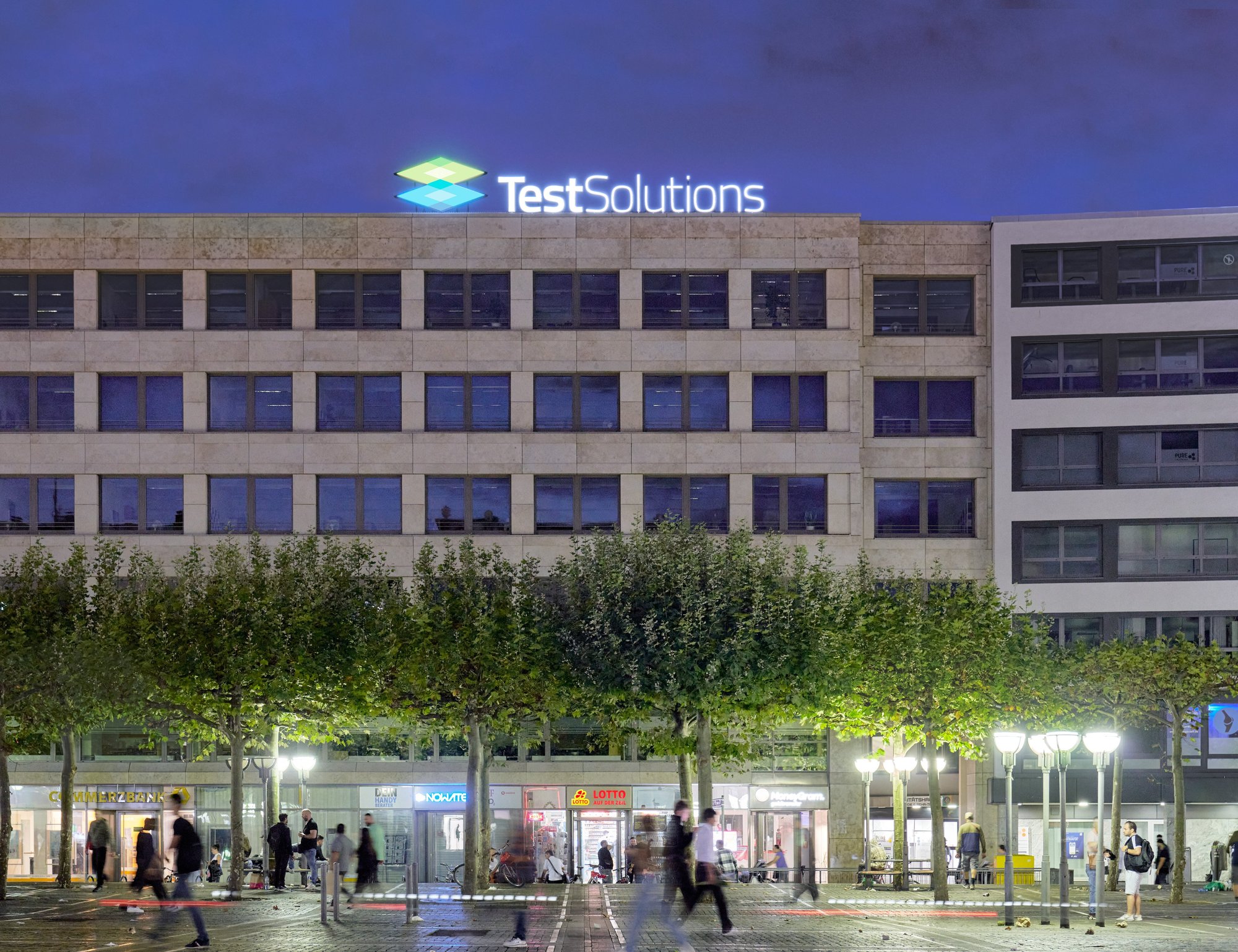 TestSolutions headquarters on the Frankfurt Zeil
