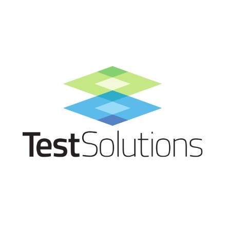 TestSolutions Logo auf Weiß quer